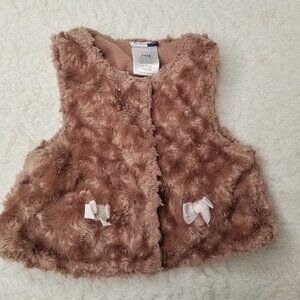 4/$25 VitaminsKids Tan Brown Fur Vest